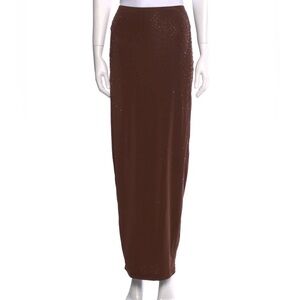 Swarovski × Skims Jelly Sheer Tube Skirt - Cocoa